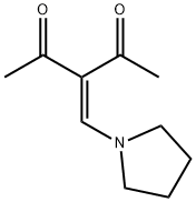 3-(PYRROLIDIN-1-YLMETHYLENE)PENTANE-2,4-DIONE Struktur