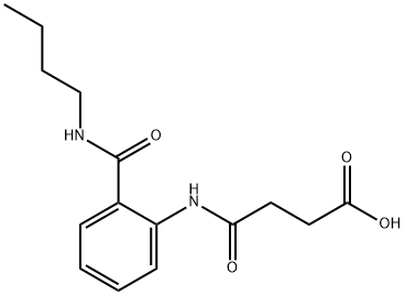 4-{4-[(BUTYLAMINO)CARBONYL]ANILINO}-4-OXOBUTANOIC ACID Struktur