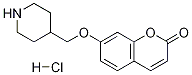 7-(4-PIPERIDINYLMETHOXY)-2H-CHROMEN-2-ONEHYDROCHLORIDE Struktur