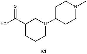 1''-METHYL-[1,4'']BIPIPERIDINYL-3-CARBOXYLIC ACIDHYDROCHLORIDE Struktur