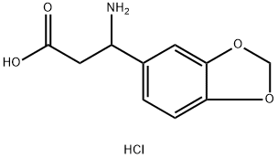 3-AMINO-3-BENZO[1,3]DIOXOL-5-YL-PROPIONIC ACIDHYDROCHLORIDE Struktur