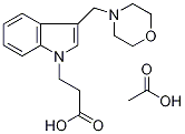 3-(3-MORPHOLIN-4-YLMETHYL-INDOL-1-YL)-PROPIONIC ACID ACETATE Struktur