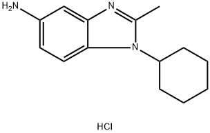 1-CYCLOHEXYL-2-METHYL-1H-BENZOIMIDAZOL-5-YLAMINEDIHYDROCHLORIDE Struktur