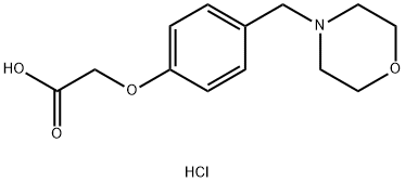 (4-MORPHOLIN-4-YLMETHYL-PHENOXY)-ACETIC ACID HYDROCHLORIDE Struktur