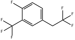 1-FLUORO-4-(2,2,2-TRIFLUOROETHYL)-2-(TRIFLUOROMETHYL)BENZENE Struktur