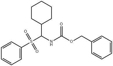 benzyl N-[cyclohexyl(phenylsulfonyl)methyl]carbamate Struktur