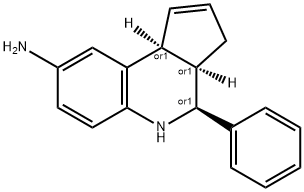 (3AR,4S,9bS)-4-phenyl-3a,4,5,9b-tetrahydro-3H-cyclopenta[c]quinolin-8-amine Struktur