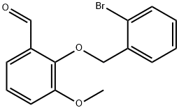 2-[(2-Bromobenzyl)oxy]-3-methoxybenzaldehyde Struktur