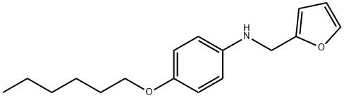 N-(2-Furylmethyl)-4-(hexyloxy)aniline Struktur