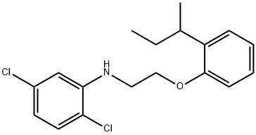 N-{2-[2-(sec-Butyl)phenoxy]ethyl}-2,5-dichloroaniline Struktur