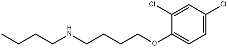 N-Butyl-4-(2,4-dichlorophenoxy)-1-butanamine Struktur