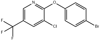 2-(4-bromophenoxy)-3-chloro-5-(trifluoromethyl)pyridine Struktur