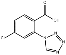 4-chloro-2-(1H-tetrazol-1-yl)benzoic acid Struktur