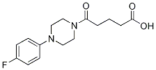 5-[4-(4-fluorophenyl)piperazin-1-yl]-5-oxopentanoic acid Struktur