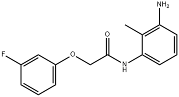 N-(3-amino-2-methylphenyl)-2-(3-fluorophenoxy)acetamide Struktur