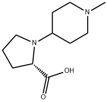 1-(1-Methylpiperidin-4-yl)pyrrolidine-2-carboxylic  acid Struktur