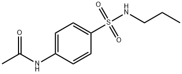 N-{4-[(propylamino)sulfonyl]phenyl}acetamide Struktur