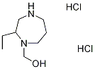 (2-ethyl-1,4-diazepan-1-yl)methanol dihydrochloride Struktur