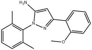 1-(2,6-dimethylphenyl)-3-(2-methoxyphenyl)-1H-pyrazol-5-amine Struktur