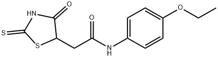 N-(4-ethoxyphenyl)-2-(2-mercapto-4-oxo-4,5-dihydro-1,3-thiazol-5-yl)acetamide Struktur