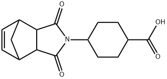 4-(1,3-dioxo-1,3,3a,4,7,7a-hexahydro-2H-4,7-methanoisoindol-2-yl)cyclohexanecarboxylic acid Struktur