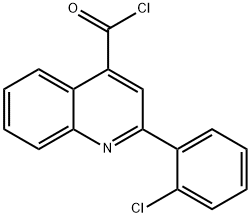 2-(2-chlorophenyl)quinoline-4-carbonyl chloride Struktur