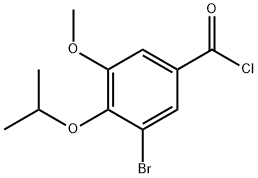 3-bromo-4-isopropoxy-5-methoxybenzoyl chloride Struktur