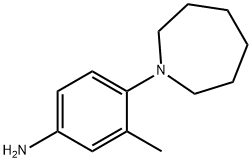 4-(1-Azepanyl)-3-methylaniline Struktur