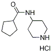 N-(4-Piperidinyl)cyclopentanecarboxamidehydrochloride Struktur