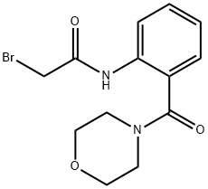 2-Bromo-N-[2-(4-morpholinylcarbonyl)phenyl]-acetamide Struktur