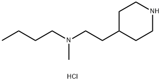 N-Methyl-N-[2-(4-piperidinyl)ethyl]-1-butanaminedihydrochloride Struktur