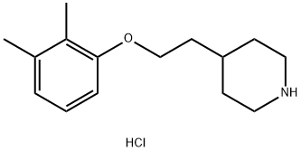 4-[2-(2,3-Dimethylphenoxy)ethyl]piperidinehydrochloride Struktur