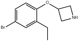 3-(4-Bromo-2-ethylphenoxy)azetidine Struktur