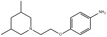 4-[2-(3,5-Dimethyl-piperidin-1-yl)-ethoxy]-phenylamine Struktur