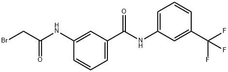 3-[(2-Bromoacetyl)amino]-N-[3-(trifluoromethyl)-phenyl]benzamide Struktur