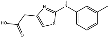 (2-m-Tolylamino-thiazol-4-yl)-acetic acid Struktur