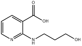 2-[(3-Hydroxypropyl)amino]nicotinic acid Struktur