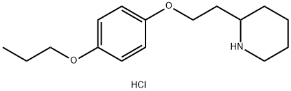 4-[2-(2-Piperidinyl)ethoxy]phenyl propyl etherhydrochloride Struktur