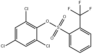 2,4,6-Trichlorophenyl 2-(trifluoromethyl)-benzenesulfonate Struktur