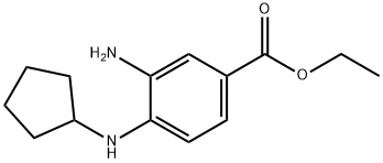 Ethyl 3-amino-4-(cyclopentylamino)benzoate Struktur