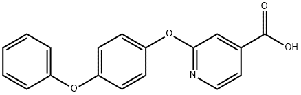 4-pyridinecarboxylic acid, 2-(4-phenoxyphenoxy)- Struktur