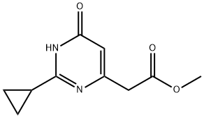 4-pyrimidineacetic acid, 2-cyclopropyl-6-hydroxy-, methyl Struktur