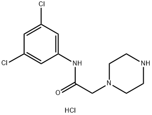 1-piperazineacetamide, N-(3,5-dichlorophenyl)- Struktur