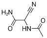 acetamide, 2-(acetylamino)-2-cyano- Struktur