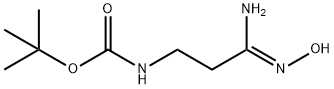 tert-Butyl [(3Z)-3-amino-3-(hydroxyimino)propyl]-carbamate Struktur