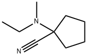 1-[Ethyl(methyl)amino]cyclopentanecarbonitrile Struktur