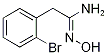 2-(2-Bromophenyl)acetamidoxime Struktur