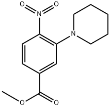 Methyl 4-nitro-3-(piperidin-1-yl)benzoate Struktur