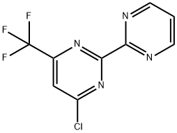 4-Chloro-2-(pyrimidin-2-yl)-6-(trifluoromethyl)-pyrimidine Struktur