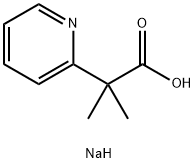 2-Methyl-2-(pyridin-2-yl)propanoic acid sodium salt Struktur